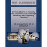 Deskins (Boone) V. Kentucky U.S. Supreme Court Transcript of Record with Supporting Pleadings