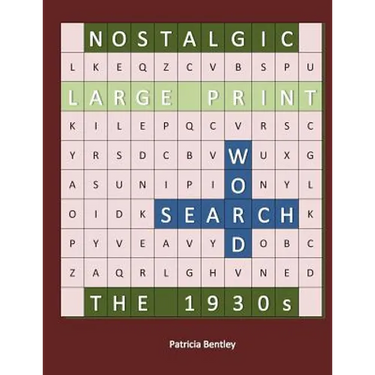 Nostalgic Large Print Word Search: The 1930s