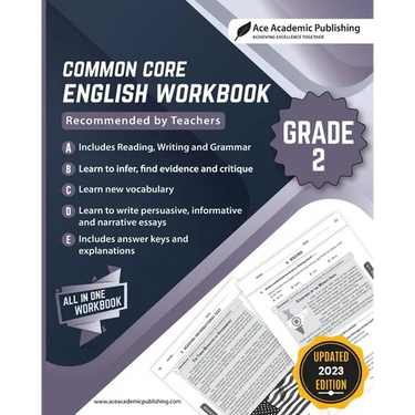Common Core English Workbook: Grade 2