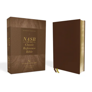 Nasb, Classic Reference Bible, Genuine Leather, Buffalo, Brown, Red Letter, 1995 Text, Comfort Print