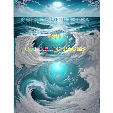 Colors of the Sea: A Magical Coloring Book with Love, Mythology, and Mysticism - Explore 50+ Pages of Marine Marvels, Gods, and Enchantin