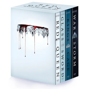 Red Queen 4-Book Paperback Box Set: Red Queen, Glass Sword, King's Cage, War Strom