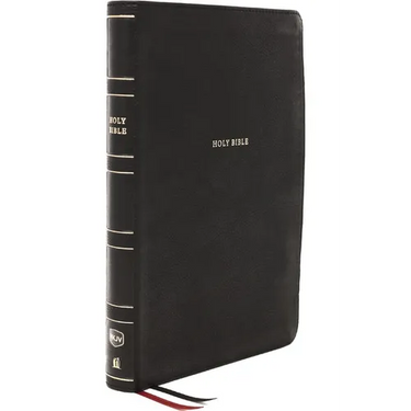 Nkjv, Reference Bible, Center-Column Giant Print, Leathersoft, Black, Red Letter Edition, Thumb Indexed, Comfort Print: Holy Bible, New King James Ver