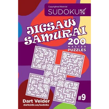 Sudoku Jigsaw Samurai - 200 Master Puzzles 9x9 (Volume 9)