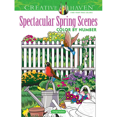 Creative Haven Spectacular Spring Scenes Color by Number
