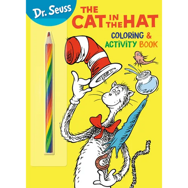 Dr. Seuss: The Cat in the Hat Coloring & Activity Book: Coloring and Activity Book with Rainbow Pencil