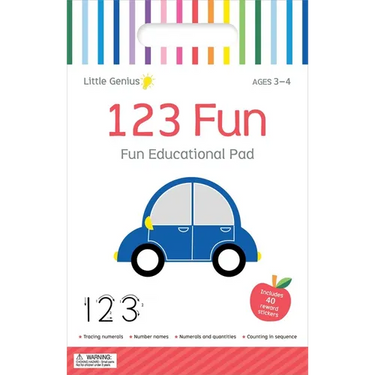 123 Fun: Fun Educational Activity Pad with Carry Handle