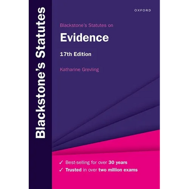 Blackstone's Statutes on Evidence