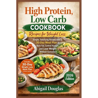 High Protein, Low Carb Cookbook Recipes for Weight Loss: Simple, Satisfying Recipes with a 30-Day Meal Plan to Burn Fat, Control Hunger, and Lose Weig