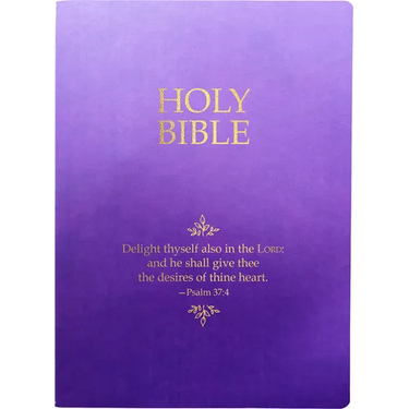 KJV Holy Bible, Delight Yourself in the Lord Life Verse Edition, Large Print, Royal Purple Ultrasoft: (Red Letter)