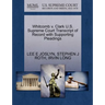 Whitcomb V. Clark U.S. Supreme Court Transcript of Record with Supporting Pleadings