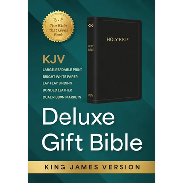 KJV Holy Bible: Deluxe Gift Bible - Black Bonded Leather: King James Version Bible
