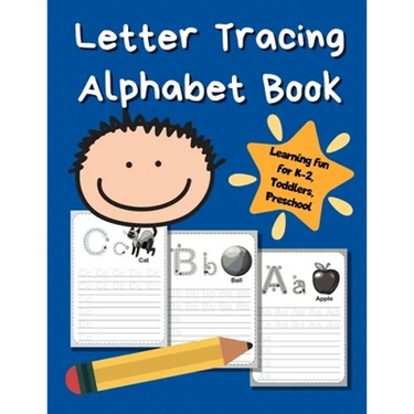 Letter Tracing Alphabet Book: ABC Learning Book for Kids - Toddlers, Preschool, K-2 - Royal Blue