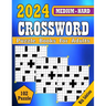 2024 Medium to Hard Crossword Puzzle Books For Adults: Medium to Hard Crossword puzzles Books For Adult, Seniors Men And Women Medium Level Puzzles Wi