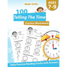 Math Drills - 100 Telling The Time Practice Worksheets - Daily Practice Reading Clocks With Answers: Clocks, Hours, Quarter Hours, Five Minutes, Minut
