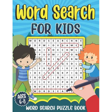 Word Search for Kids Ages 6-8: Word Search Puzzle Book for Kids - Learn Vocabulary and Improve Memory, Logic and Reading Skills