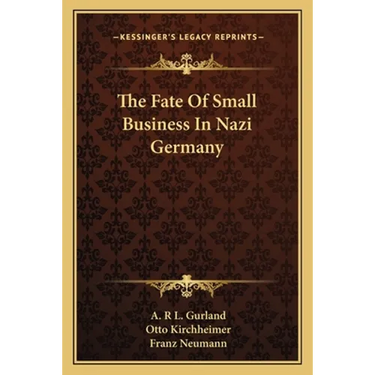 The Fate Of Small Business In Nazi Germany