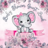 It's a Girl! Baby Shower Guest Book: Cute Elephant Baby Shower Guest Book for Girls with Pink Floral Theme - Includes Sign-In Pages, Wishes for Baby,