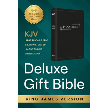KJV Holy Bible: Deluxe Gift Bible - Black with Silver Frame: King James Version Bible