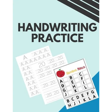 Handwriting Practice: Tracing Letters and Numbers. Print Handwriting. Handwriting Practice for Adults.