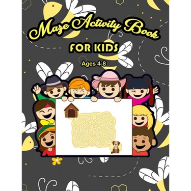 Maze Activity Book for Kids Ages 4-8: Maze Activity Book - 4-6, 6-8 - Workbook for Games, 100 Fun and Challenging Mazes
