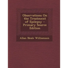 Observations on the Treatment of Epilepsy