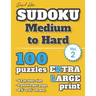 David Karn Sudoku - Medium to Hard Vol 2: 100 Puzzles, Extra Large Print, 42 pt font size, 1 puzzle per page