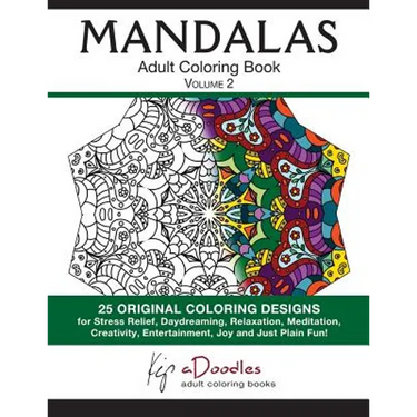 Mandalas: Adult Coloring Book, Volume 2