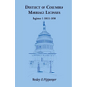 District of Columbia Marriage Licenses, Register 1: 1811-1858