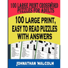 Large Print Crossword Puzzles for Adults: Full Page, Medium-Level Puzzles with Solutions That Stimulate and Challenge Your Brain