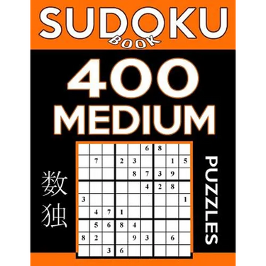 Sudoku Book 400 Medium Puzzles: Sudoku Puzzle Book With Only One Level of Difficulty