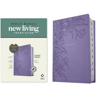 NLT Giant Print Bible, Filament Enabled (Leatherlike, Lavender Floral, Indexed, Red Letter)