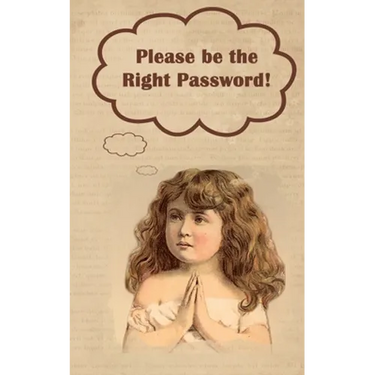 Please be the Right Password: Internet passwords, addresses and usernames, humorous cover with A-Z index