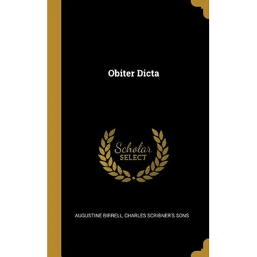 Obiter Dicta