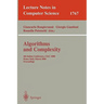 Algorithms and Complexity: 4th Italian Conference, Ciac 2000 Rome, Italy, March 1-3, 2000 Proceedings