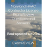 Maryland HVAC Contractor License Exam Review Questions and Answers