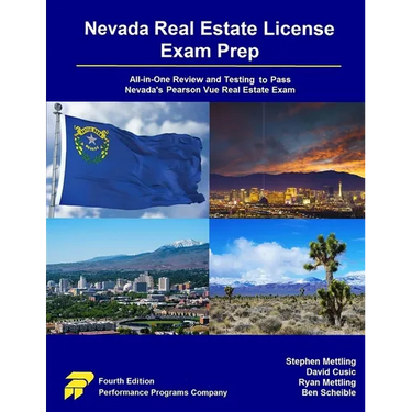 Nevada Real Estate License Exam Prep: All-in-One Review and Testing to Pass Nevada's Pearson Vue Real Estate Exam