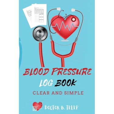 Blood Pressure Log Book: Record And Monitor Blood Pressure At Home To Track Heart Rate Systolic And Diastolic-Convenient Portable Size 6x9 Inch 5 Spac
