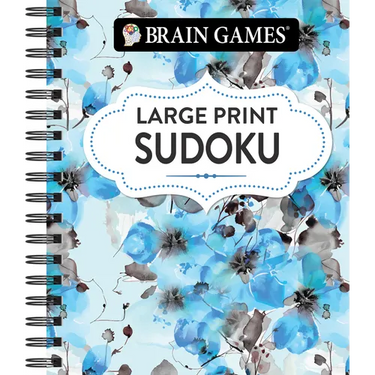 Brain Games - Large Print Sudoku (Floral)