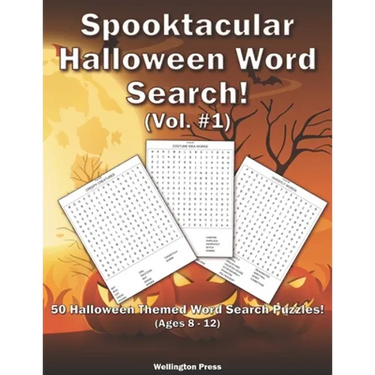 Spooktacular Halloween Word Search: 50 Halloween Themed Word Search Puzzles For Kids Ages 8-12