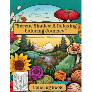 "Serene Shades: A Relaxing Coloring Journey" Coloring Book