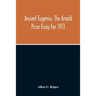 Ancient Eugenics, The Arnold Prize Essay For 1913