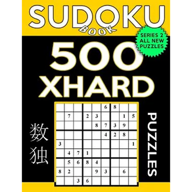Sudoku Book 500 Extra Hard Puzzles: Sudoku Puzzle Book With Only One Level of Difficulty