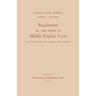 Supplement to the Index of Middle English Verse: Carleton Brown and Rossell Hope Robbins