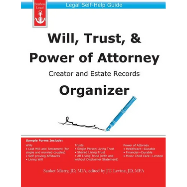 Will, Trust, & Power of Attorney Creator and Estate Records Organizer