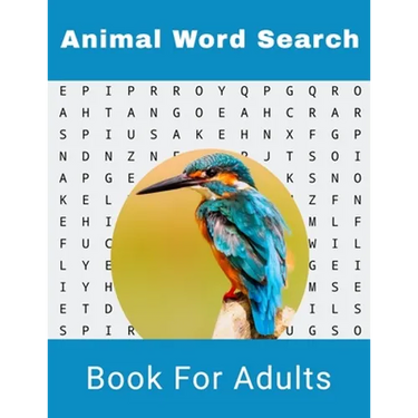 Animal Word Search Book For Adults: Large Print Wild life Puzzle Book With Solutions