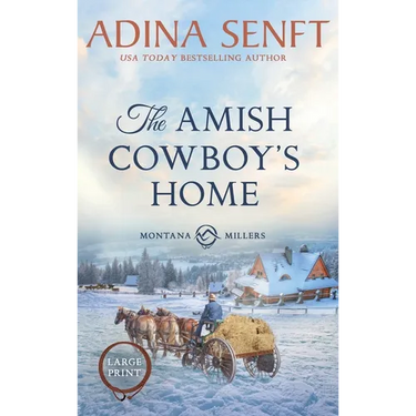 The Amish Cowboy's Home (Large Print Hardcover)