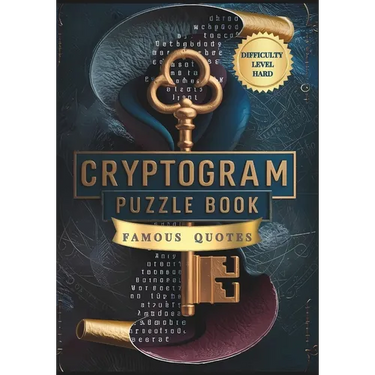Cryptogram Puzzle Book of Famous Quotes Difficulty Level Hard: Unlock the Mystery: 250 Challenging Cryptogram Puzzles for Brain Teasers and Code Break