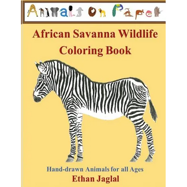 African Savanna Wildlife Coloring Book: Hand-drawn Animals for all Ages