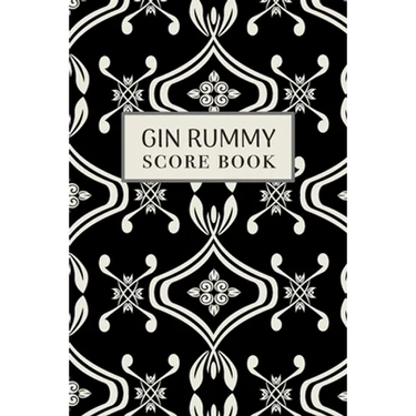 Gin Rummy Score Book: 6x9, 110 pages, Keep Track of Scoring Card Games Black
